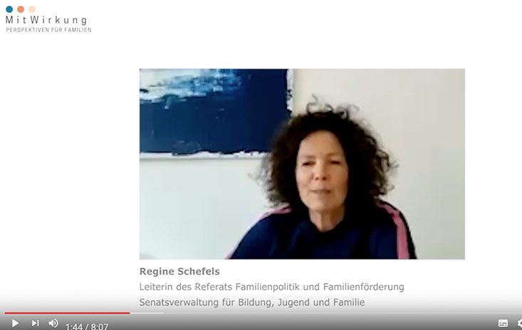 zu sehen ist Regine Schefels, Leiterin des Referats Familienpolitik und Familienförderung, Senatsverwaltung für Bildung, Jugend und Familie