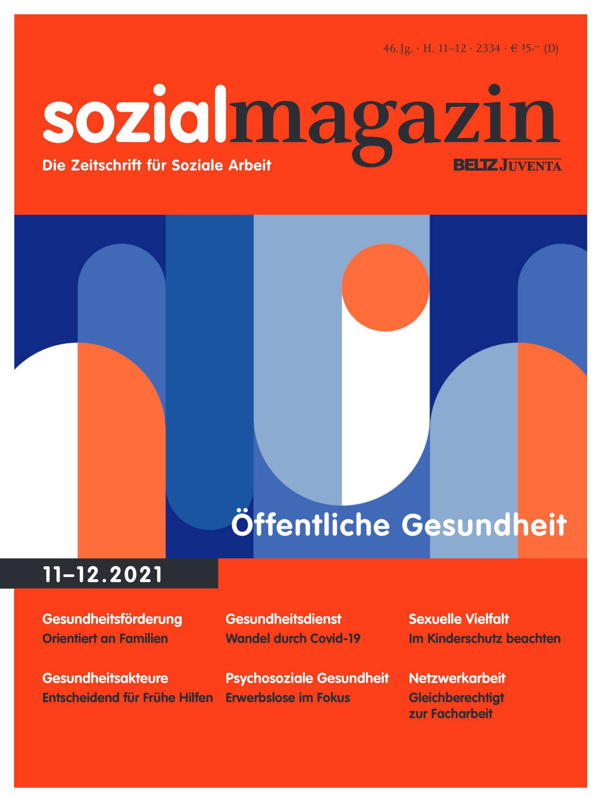 Cover der Ausgabe 11/12 2021 des Sozialmagazins - Die Zeitschrift für Soziale Arbeit